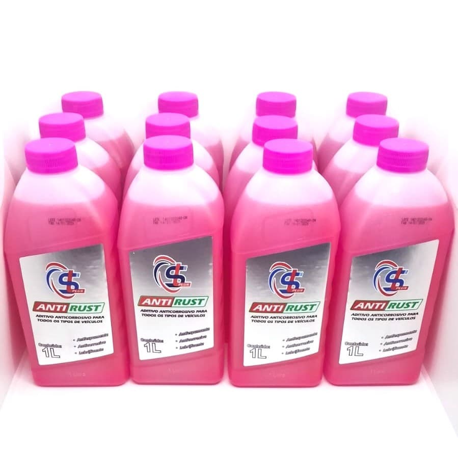 Aditivo  para Radiador Orgânico  Rosa 01 litro 12 Unidades