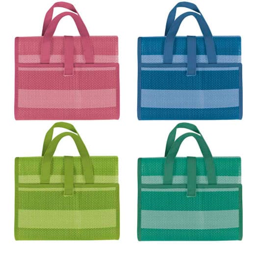 Esteira de praia dobrável com alça verão Verde/Rosa/Turquesa/ Azul MOR