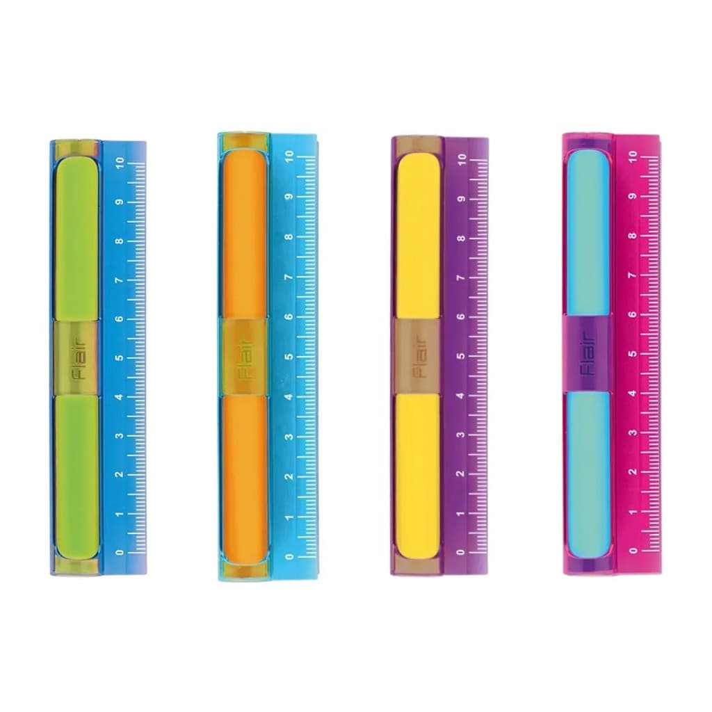 Régua Escolar 10cm + Borracha Flair - Tris