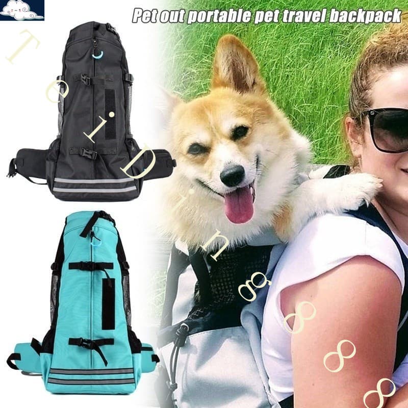 Pet Mochila Respirável Dog Carrier Bag Para Cães De Grande Porte Bulldog Ajustável Sacos De Viagem Portátil
