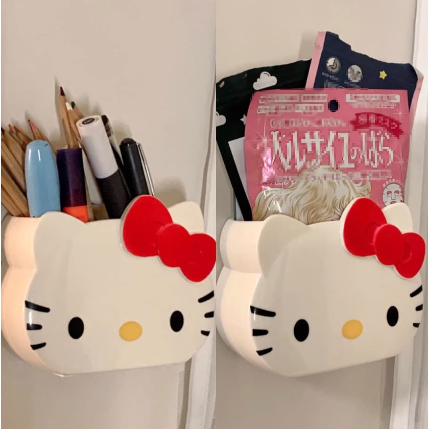 Suporte Para Escova De Dentes Hello Kitty-Prateleira De Armazenamento De Desenhos Animados Banheiro