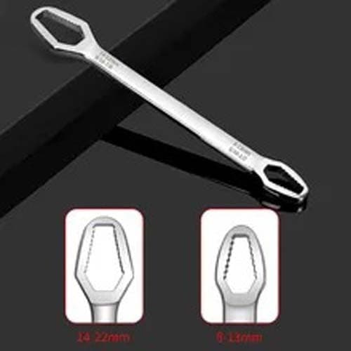 Chave Boca Fixa Aço Universal 8 a 22mm Cabeça Dupla Torx Ferramenta Resistente Multifuncional BOMBOM