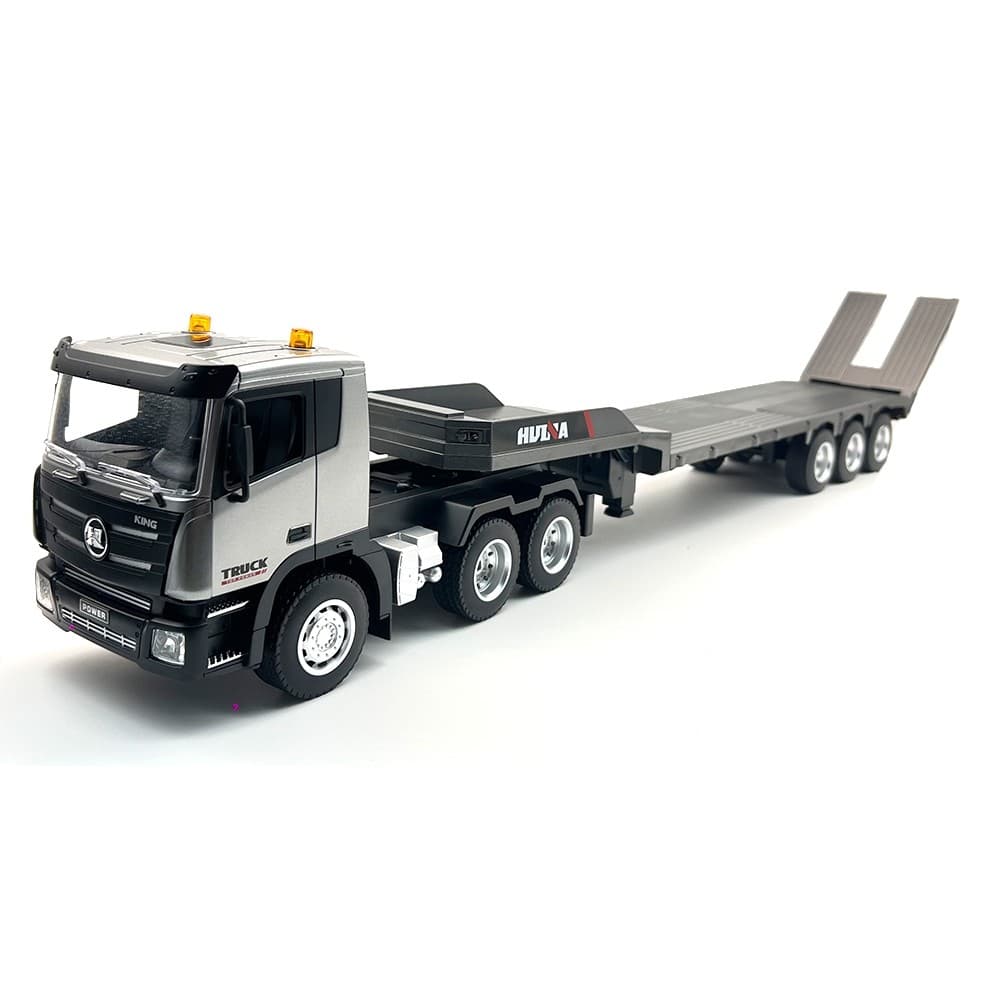 HUINA 1318 1 :18 RC Caminhão De Reboque Trator 2.4G Controle Remoto Construção Rádio Flatbed Carro Brinquedos Para Meni