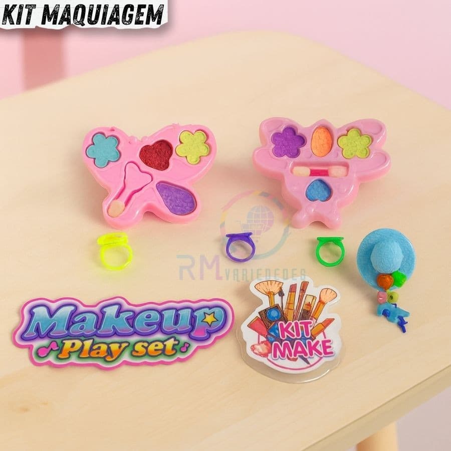 Kit Maquiagem Beleza Para Boneca Brinquedo Infantil Menina