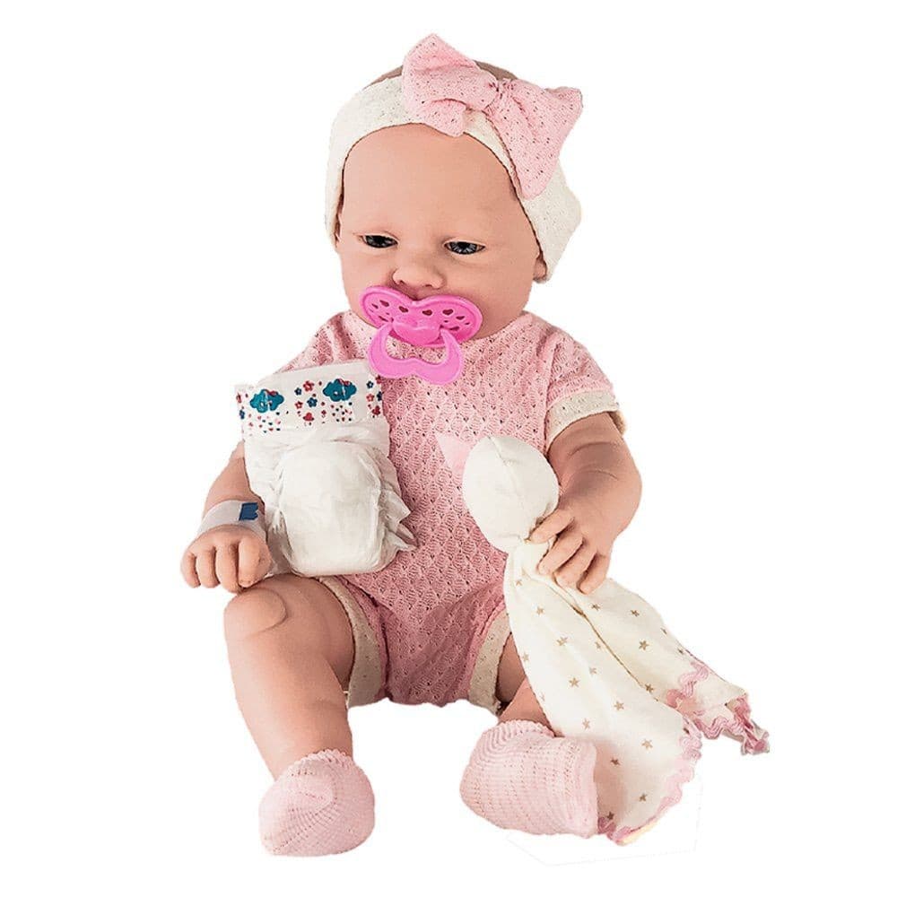 Boneca Bebê Anjo Naninha Com Acessórios