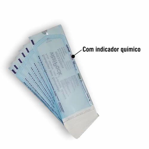 Envelope Para esterilização Autoselante 07x23cm, 09x23cm ,13x23cm -  Caixa Com 200 Unidades - Com Indicador Químico