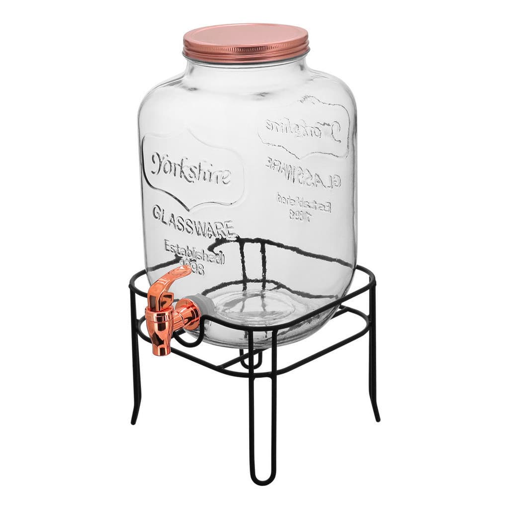 Refresqueira Suqueira com Suporte Home&Co Vidro 5L 38x19x19cm