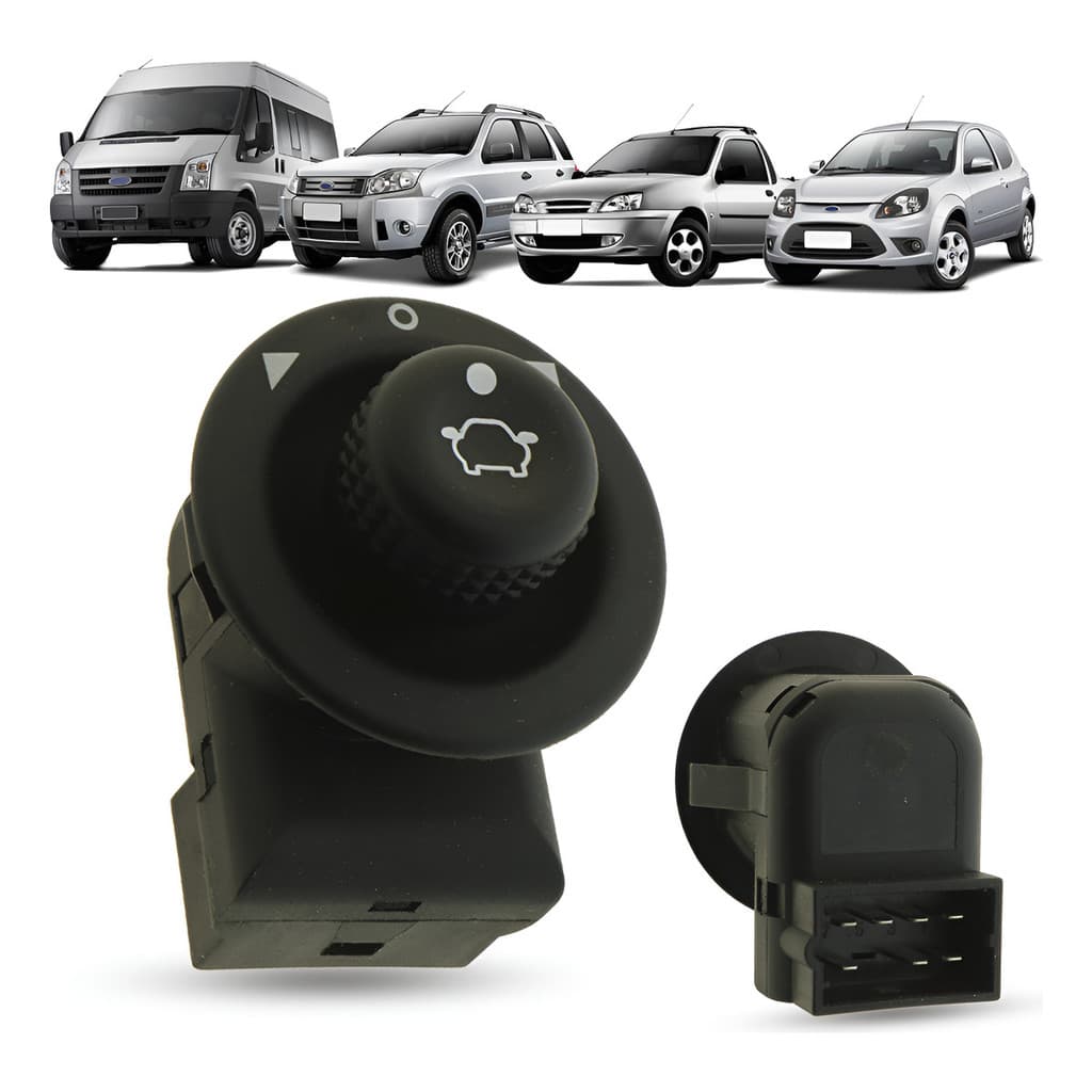Botão Elétrico Espelho Retrovisor Ford Ecosport 2003 A 2017 Unitario