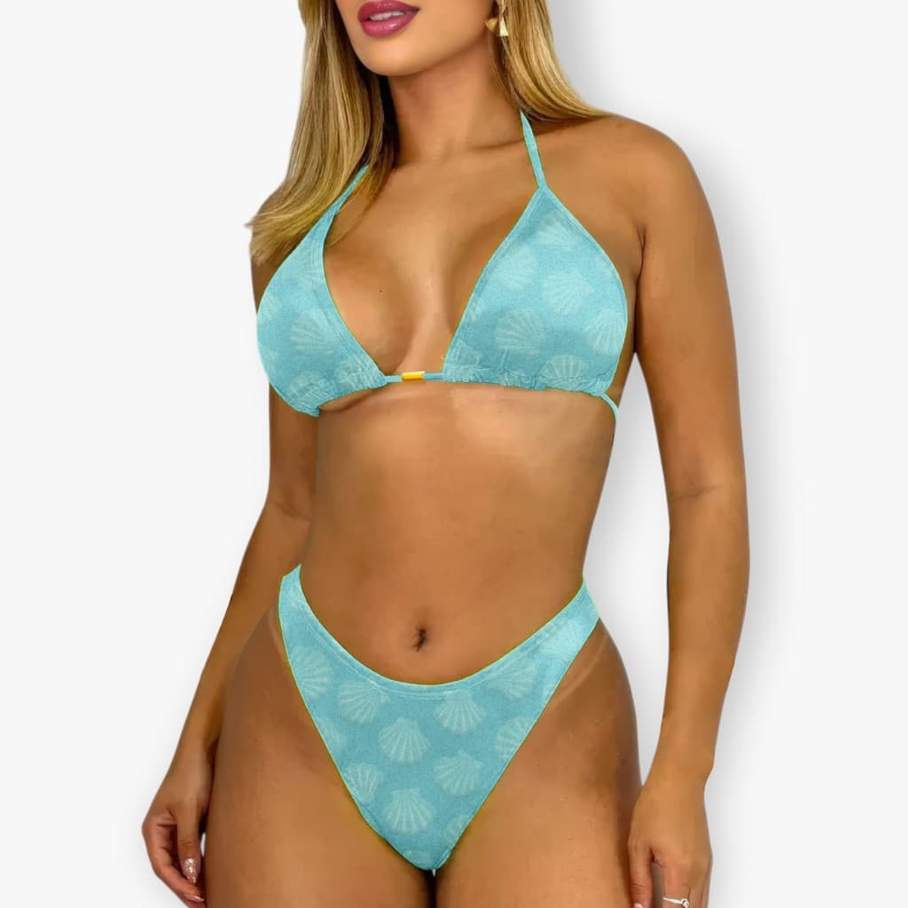 Conjunto Biquíni Calcinha Asa Delta Fio Duplo Cortininha Forro Moda Praia Envio Imediato