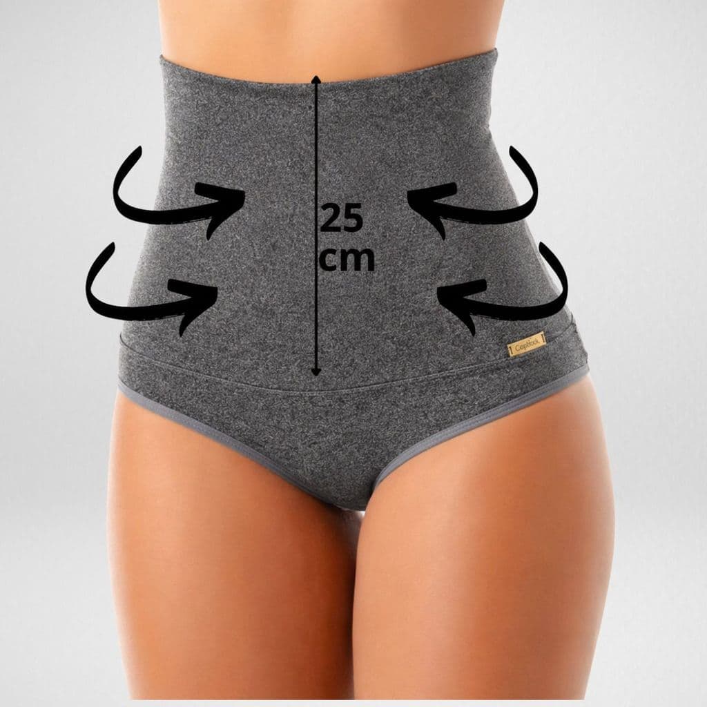 Calcinha Cinta Modeladora Suplex Duplo Alta Compressão Segura Barriga - Helen