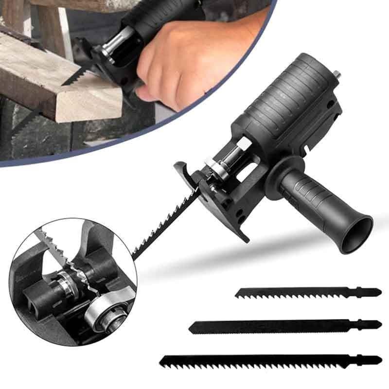 Conjunto de serra elétrica, adaptador para serra tico-tico elétrica, multifuncional, adequado para parafusar e serrar.