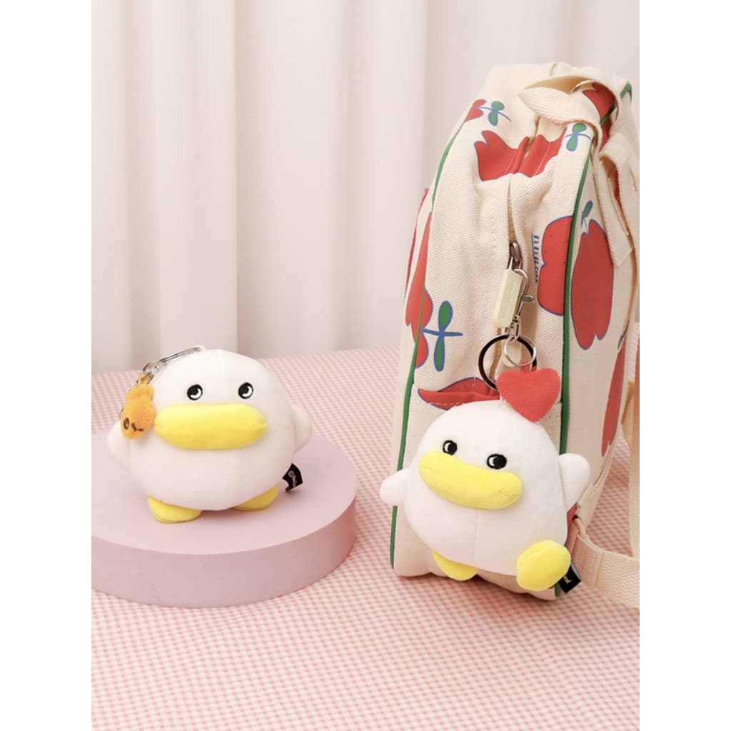 Coreia coreia QwakCheol bonito cura dos desenhos animados pato boneca chaveiro saco decoração pequeno pingente presente