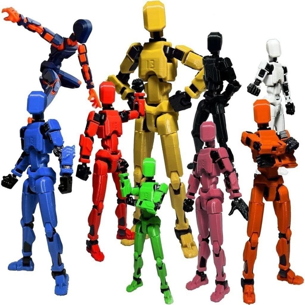 Kit 6x Boneco Dummy 13 + Armas -  Brinquedo Articulado - Varias Posições