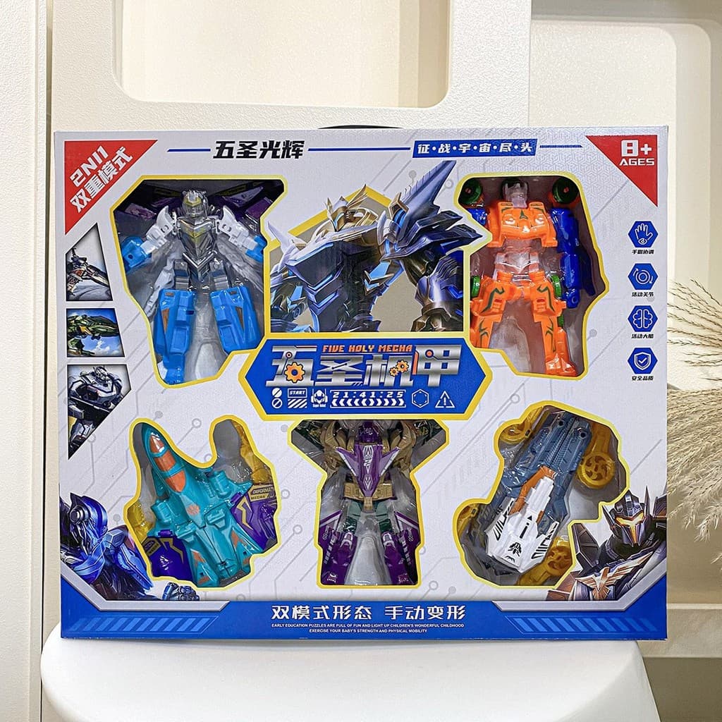 Novo brinquedo robô transformável de grande porte: Optimus Prime, Deus da Guerra, Bumblebee e brinquedo promocional com