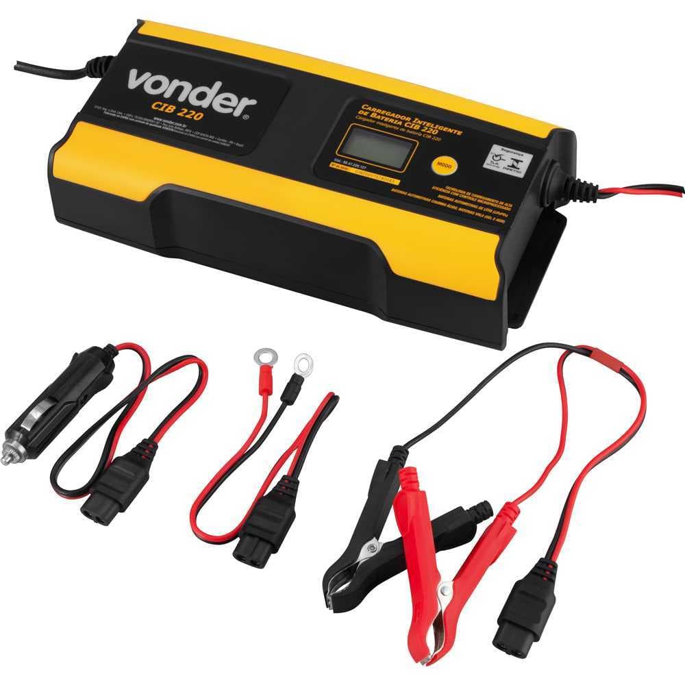Carregador inteligente de bateria 220V CIB 220, VONDER