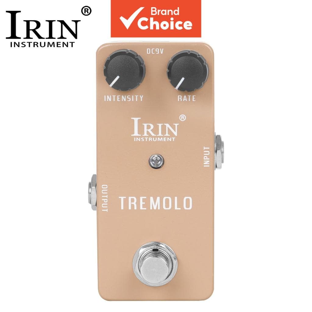IRIN RS-09 Pedal Efeito Guitarra Elétrica Tremolo True Bypass Mini Pedal Único Acessórios e Partes para Violão
