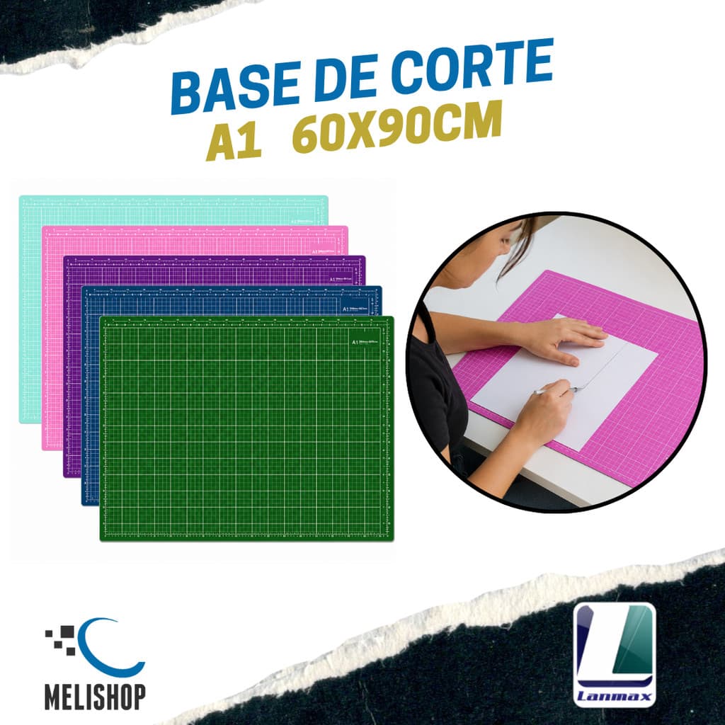 Base de Corte Lanmax A1 60x90cm Dupla Face Patchwork Artesanato Profissional