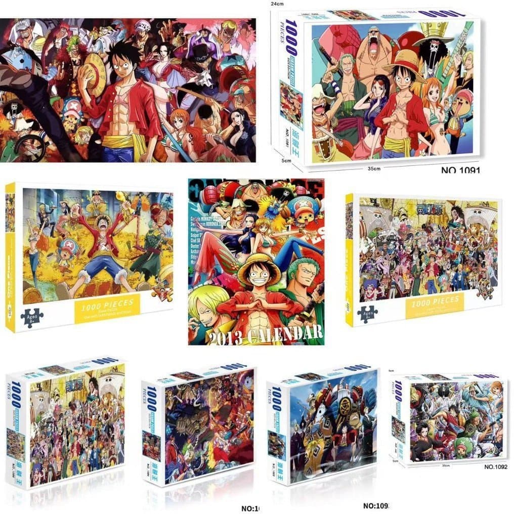 Quebra-cabeça Educacional Série de 1000 Peças Quebra-cabeça Educacional One Piece para Adultos e Crianças