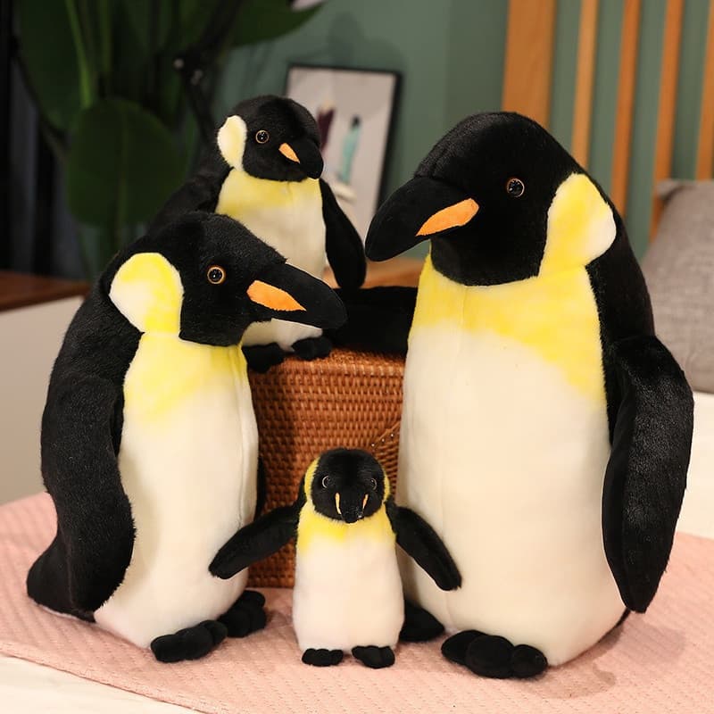 JAMXUN Brinquedo de Pelúcia Pinguim de 35cm, Fofo e Realista, Adequado para Meninas, Bebês e Crianças, Brinquedo Macio T