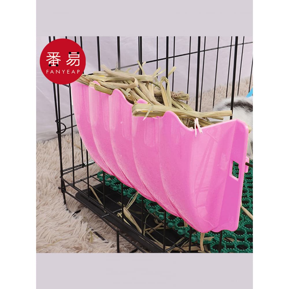 Tigela de comida para animais de estimação/coelho AB1sq801-alimentador de grama fixo alimentador embutido cobaia grama f