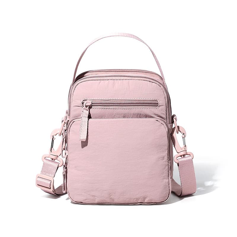Bolsa quadrada pequena leve à prova d'água, novo estilo, bolsa mensageiro multicamadas, bolsa de ombro Vertical, bolsa p