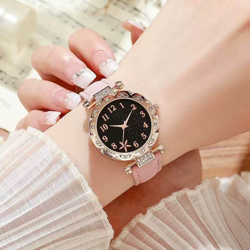 Relógio Feminino Dourado/Rosé Relógio Feminino Quartz Relógio Elegante Formal Influenciador Casual estrela do mar Dial r
