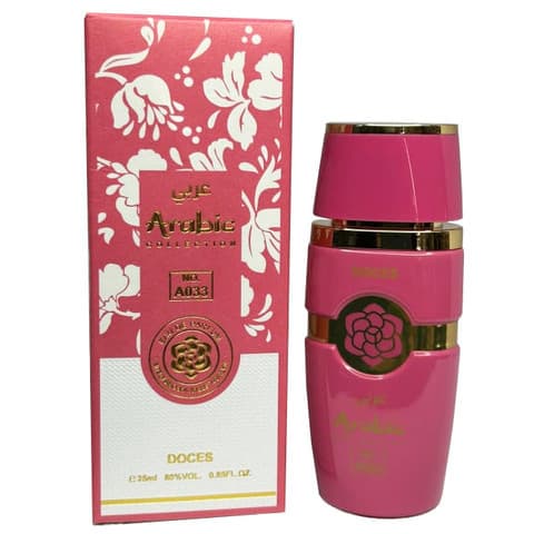 Perfume Arabic Collection A033 – 25ml | Colônia Unissex Doce e Frutada Sofisticada
