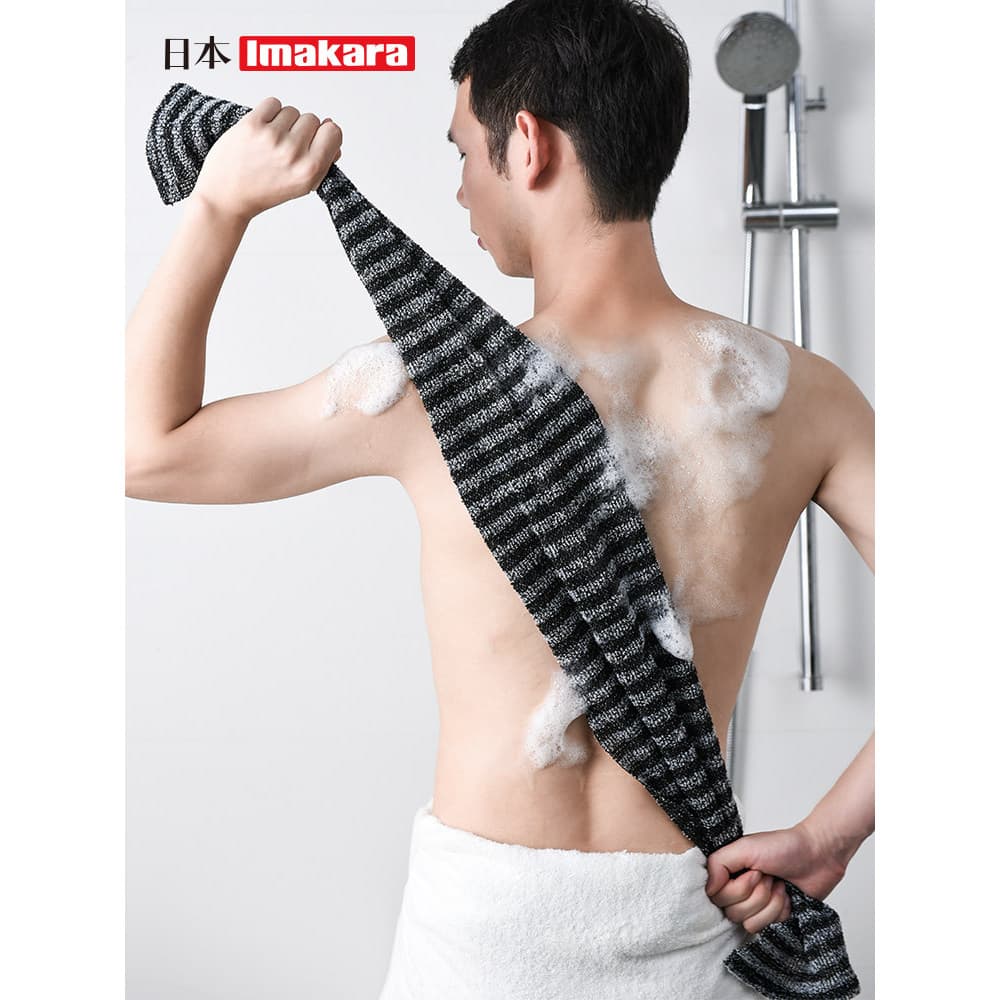 Toalha japonesa para esfregar as costas, tira longa, toalha para as costas, uso doméstico, homens, mulheres, não dor, pu