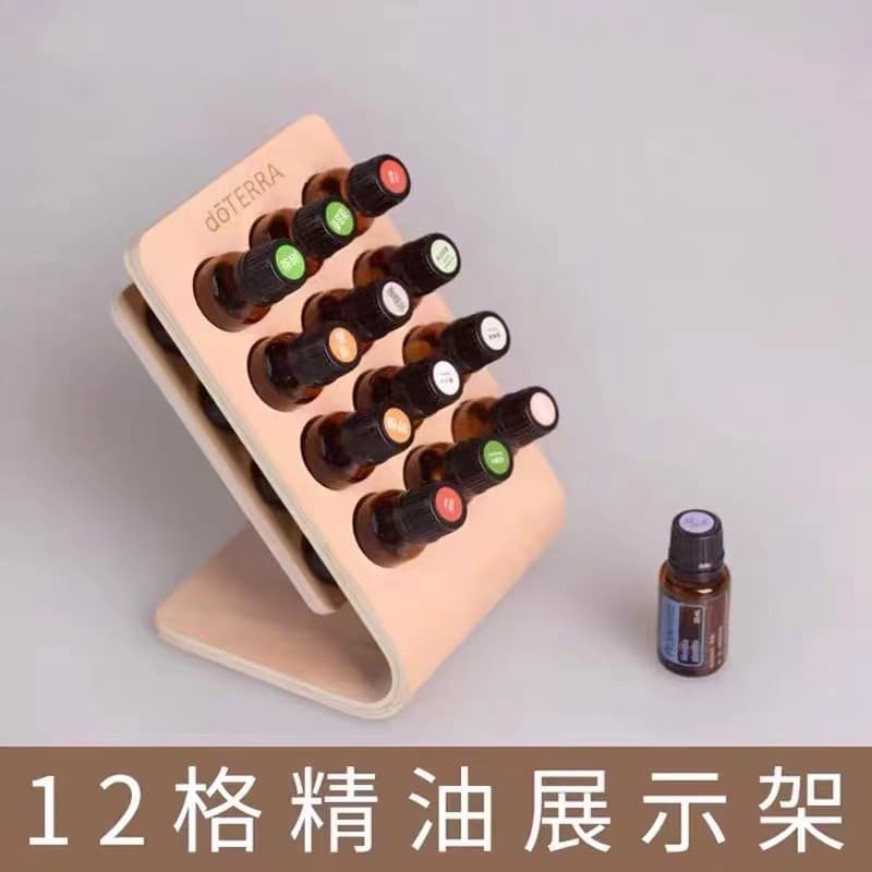 DoTERRA 12 Grade Suporte de Exibição de Óleo Essencial Superfície Curva Caixa de Armazenamento de Mesa Display de Mesa A