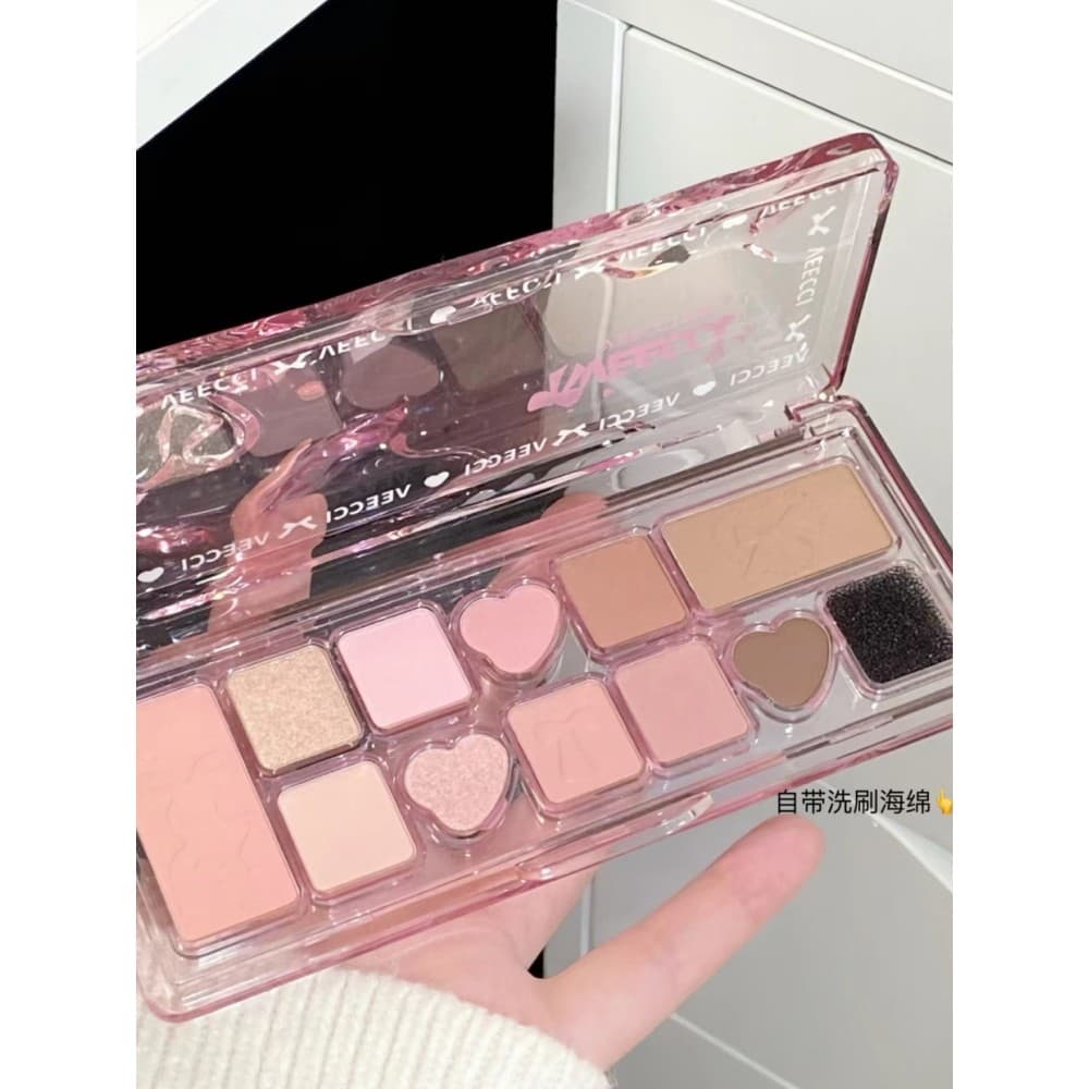 Weizi paleta de sombras de sete cores de onze cores fosco perolado quatro cores deitado bicho da seda Blush paleta abran
