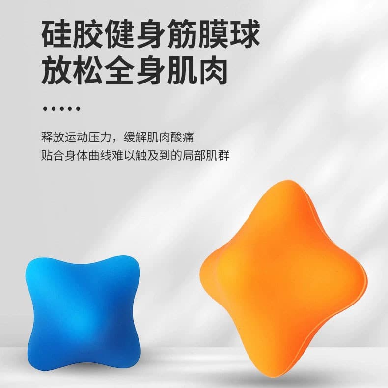 Bola miofascial de Silicone Hexagonal mão segurando aperto bola Yoga acuponto fáscia bola contato massagem bola arco pé