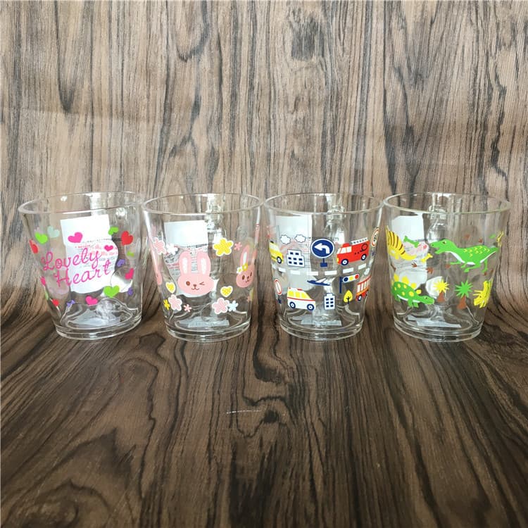 Japão DAISO Crianças Escovação Copo Copo de Lavagem Dos Desenhos Animados Caneca Bonito Copo de Água Copo Acrílico Trans