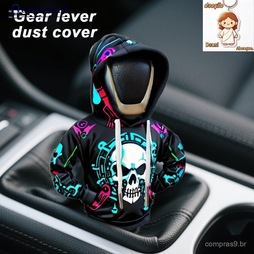 OMALL À Prova De Quebra-Cabeça Criativo Crânio Alavanca De Engrenagem Do Carro Roupas Com Capuz Capa Da Pequeno Hoodie I