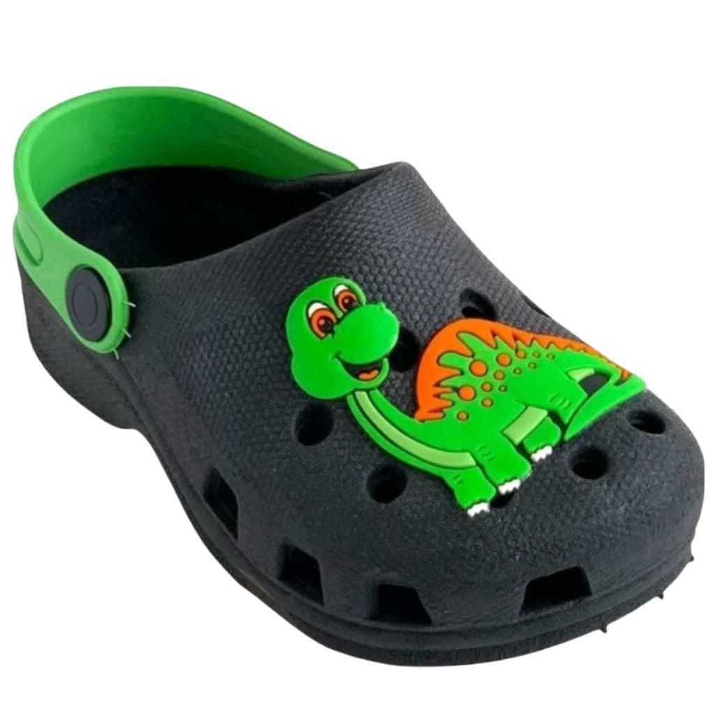 Sandália Infantil Masculina Babuche Dinossauro Menino Chinelo Criança Descolado Dino Dia a Dia
