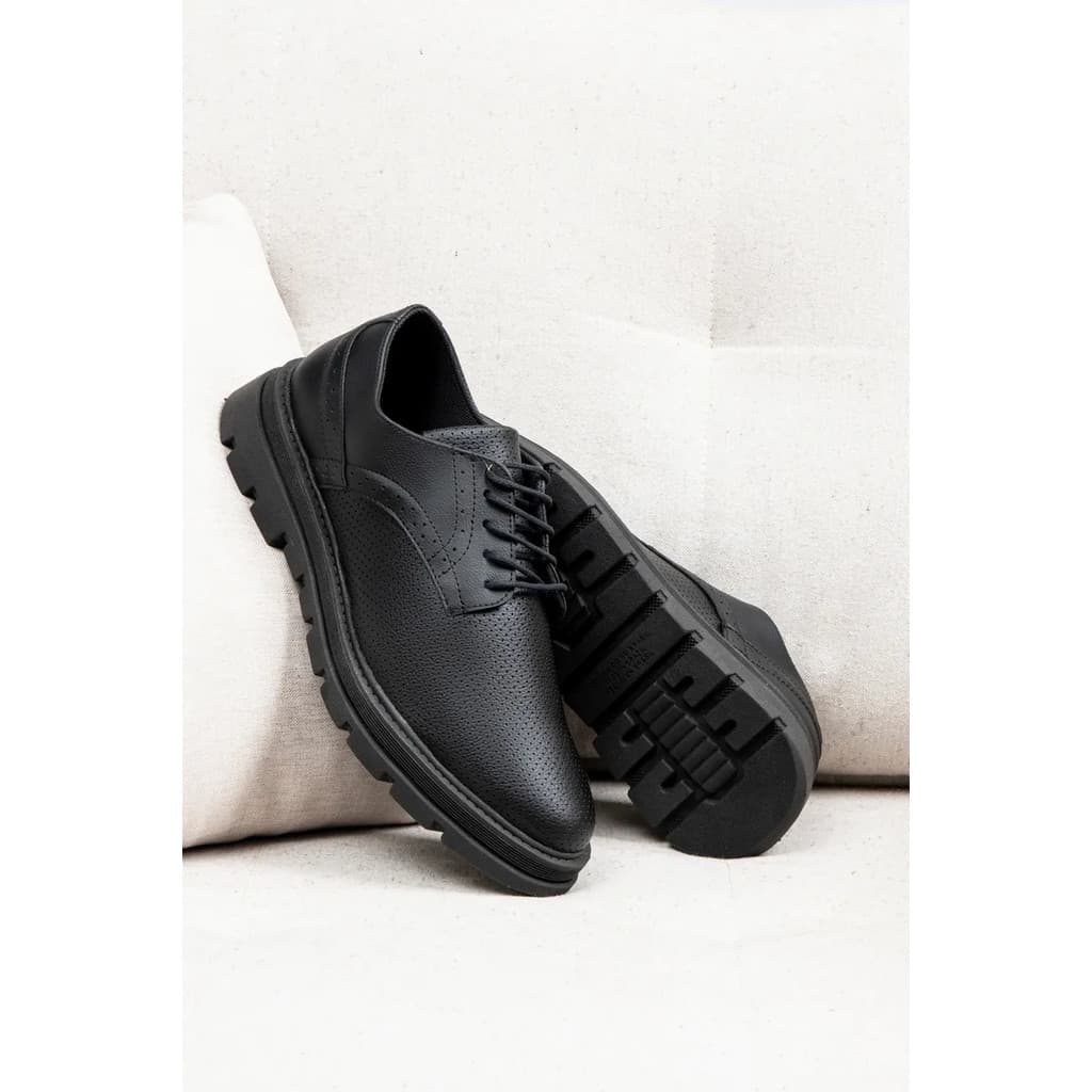 Sapato Casual Masculino Oxford Derby Conforto Social Elegant
