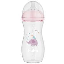MAMADEIRA EASY FLOW ELEFANTE ROSA 330ML BUBA