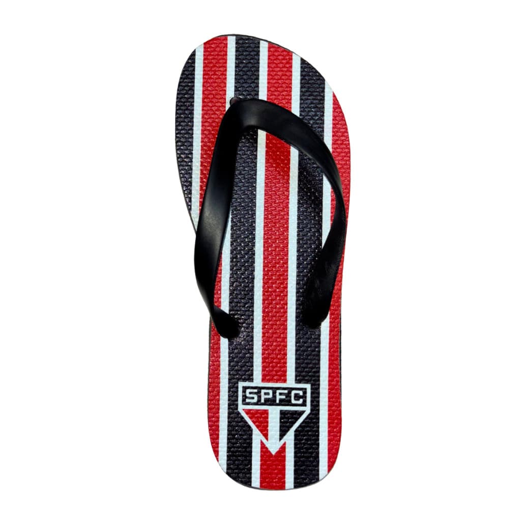 OFERTA RELÂMPAGO! Chinelo São Paulo Personalizado Sandália Tricolor Conforto Antiderrapante PROMOÇÃO