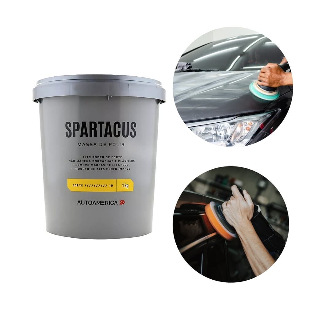 Massa de Polir Spartacus AutoAmerica 1Kg