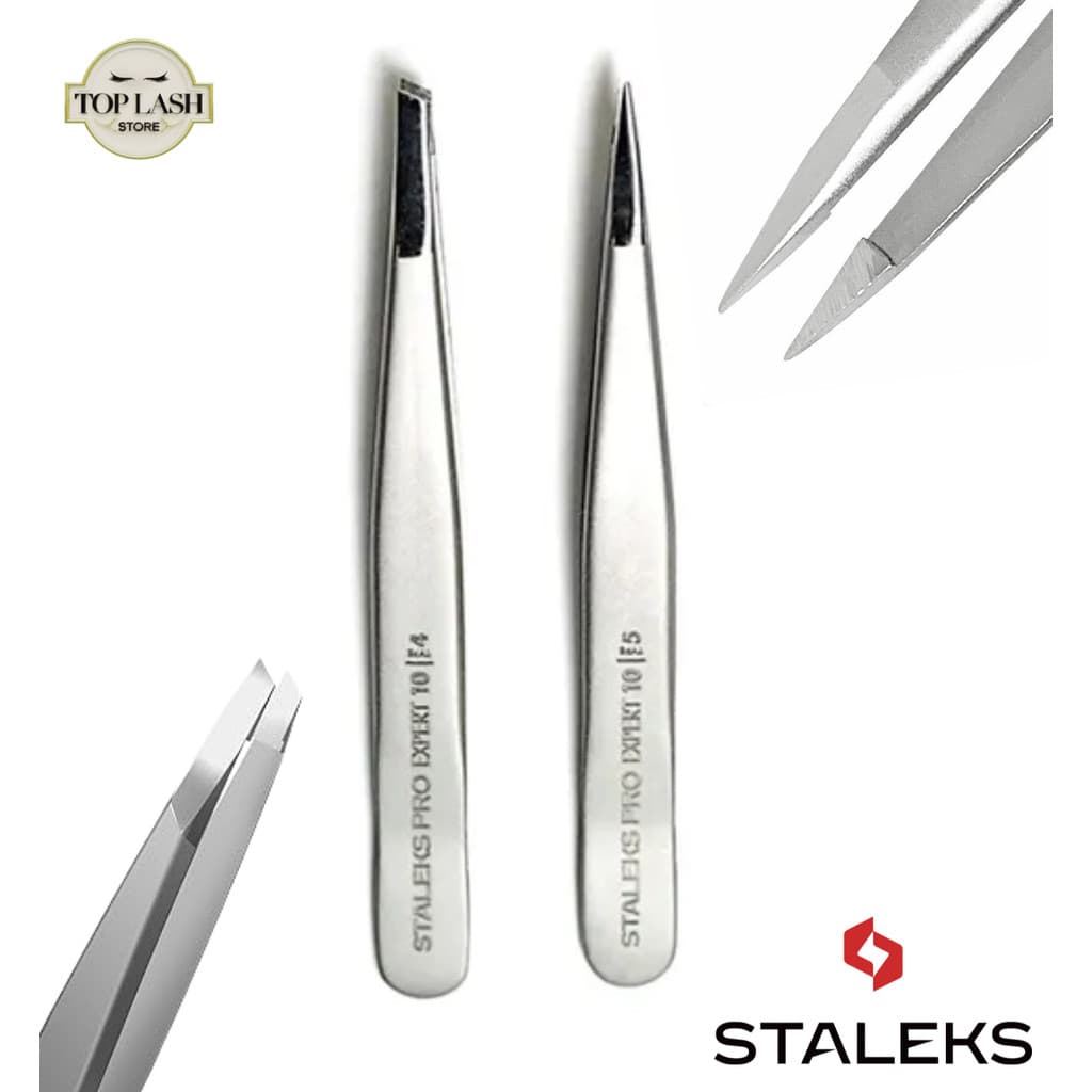 Pinças Staleks Pro Original para Sobrancelhas