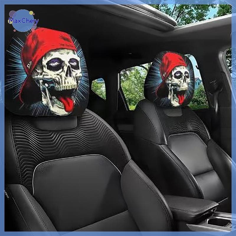 MCHY > 1 Pçs Rosto Impresso Fronha De Carro Softfortable Decorativo Capa De Almofada Assento Automático Encosto De Cabeç