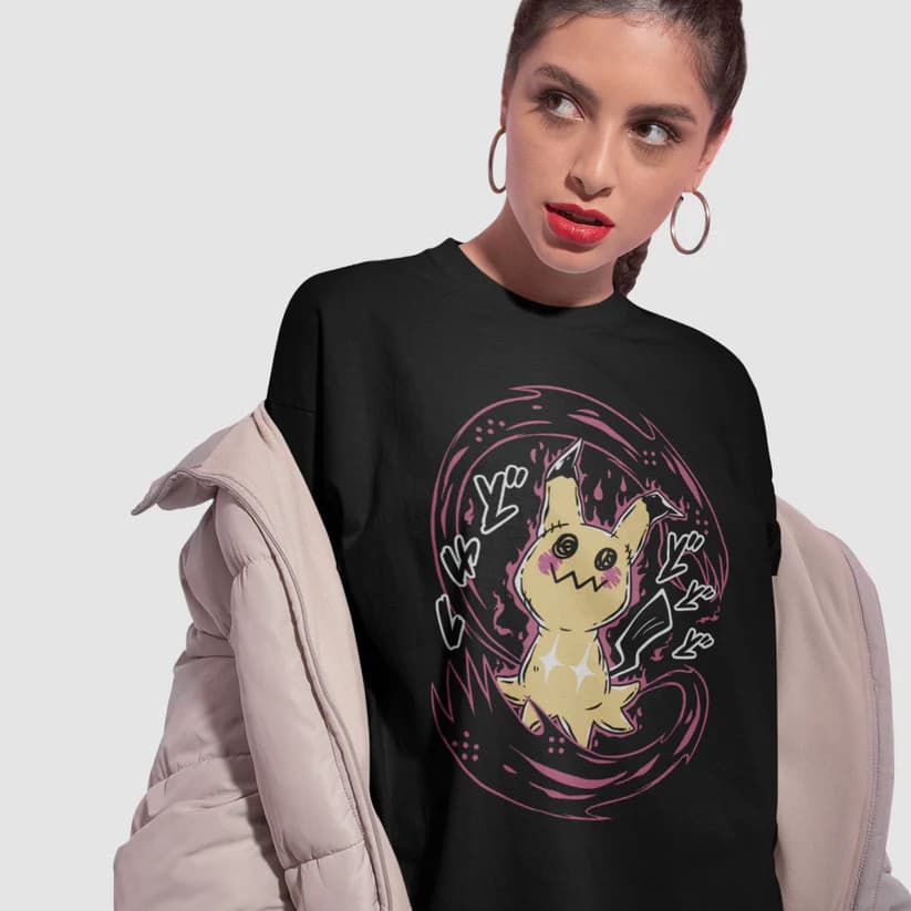 Camiseta Unissex Estampa Mimik Pokemon - Camisa de Malha 100% Algodão - Envio Imediato - Spyke Shop