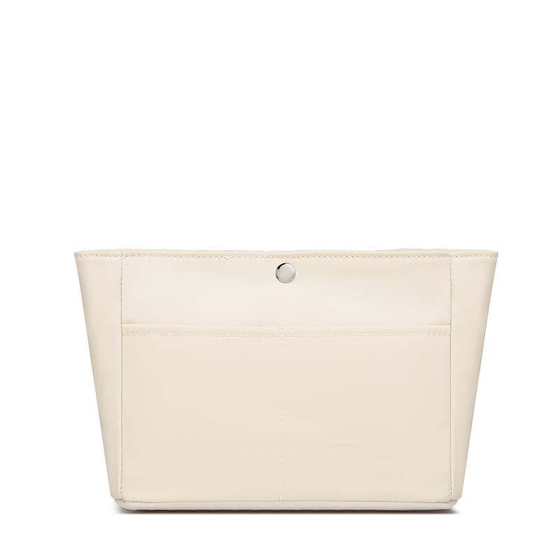 Excelente temperamento all-Match creme branco forro arrumado saco Tote forro saco de náilon todos @-