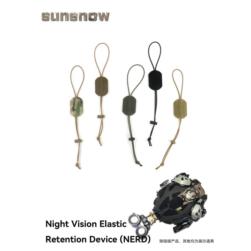 [Sun Snow] KC (NERD) NVG Night Vision Corda reforçada com Velcro dupla face Acessórios para visão noturna
