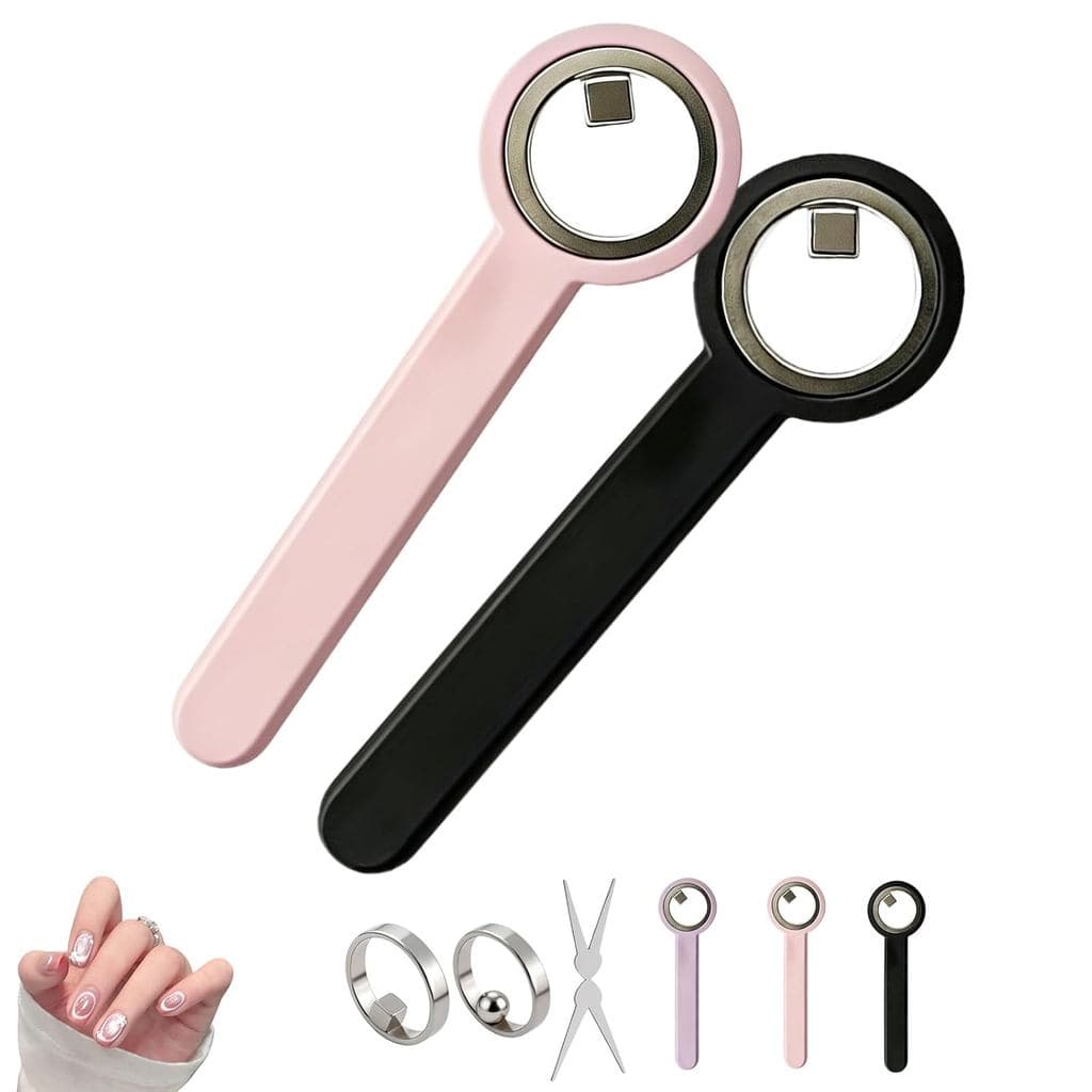 Ferramenta de Nail Art em Forma de Anel 2026, Ferramenta Magnética Redonda e em Forma de Y para Nail Art, Efeito Amplo e