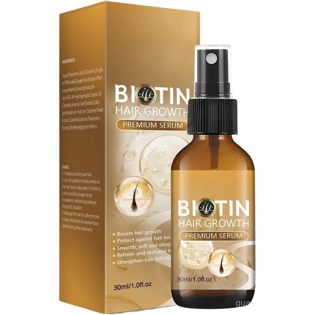 2 frascos de Spray para Crescimento Capilar Biotech Biotin, Sérum - Engrossa, spray para espessamento capilar, Fortalece