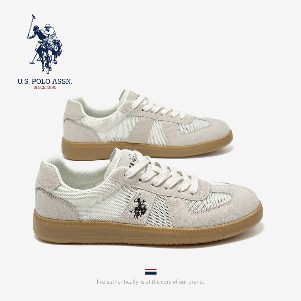 USPA oficial carro-chefe genuíno sapatos masculinos 2025 novo estilo outono respirável refrescante Casual sapatos de tre