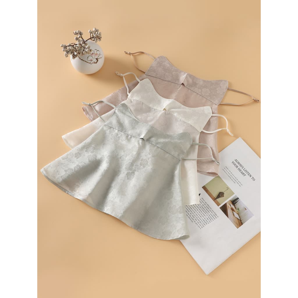 Estilo chinês luz luxo Jacquard seda protetor solar máscara pescoço proteção capa rosto proteção ultravioleta máscara de