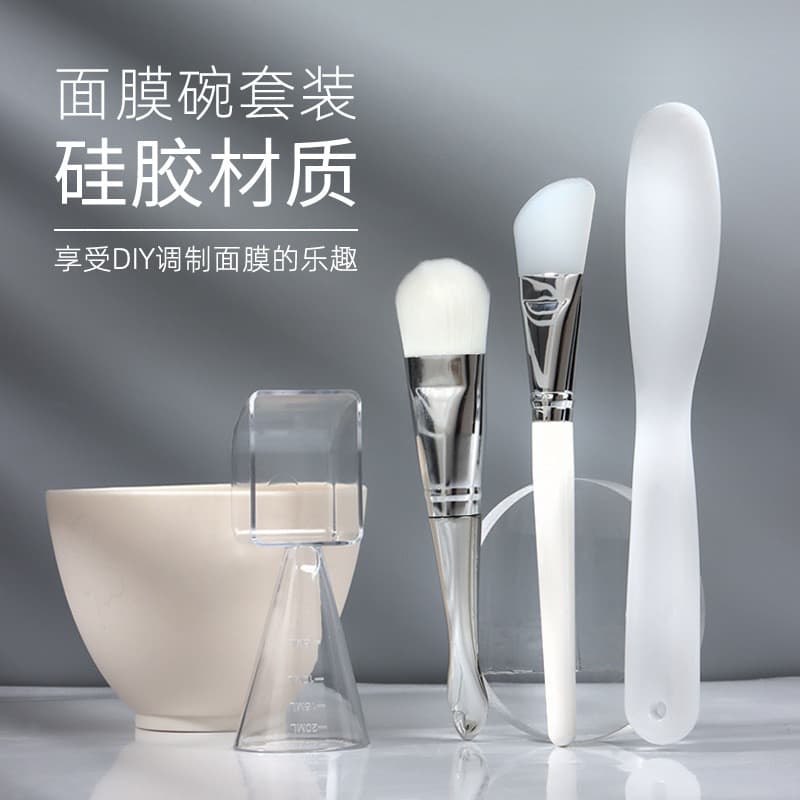 Máscara tigela e escova colher conjunto DIY máscara de condicionamento ferramenta Silicone salão de beleza especial cond