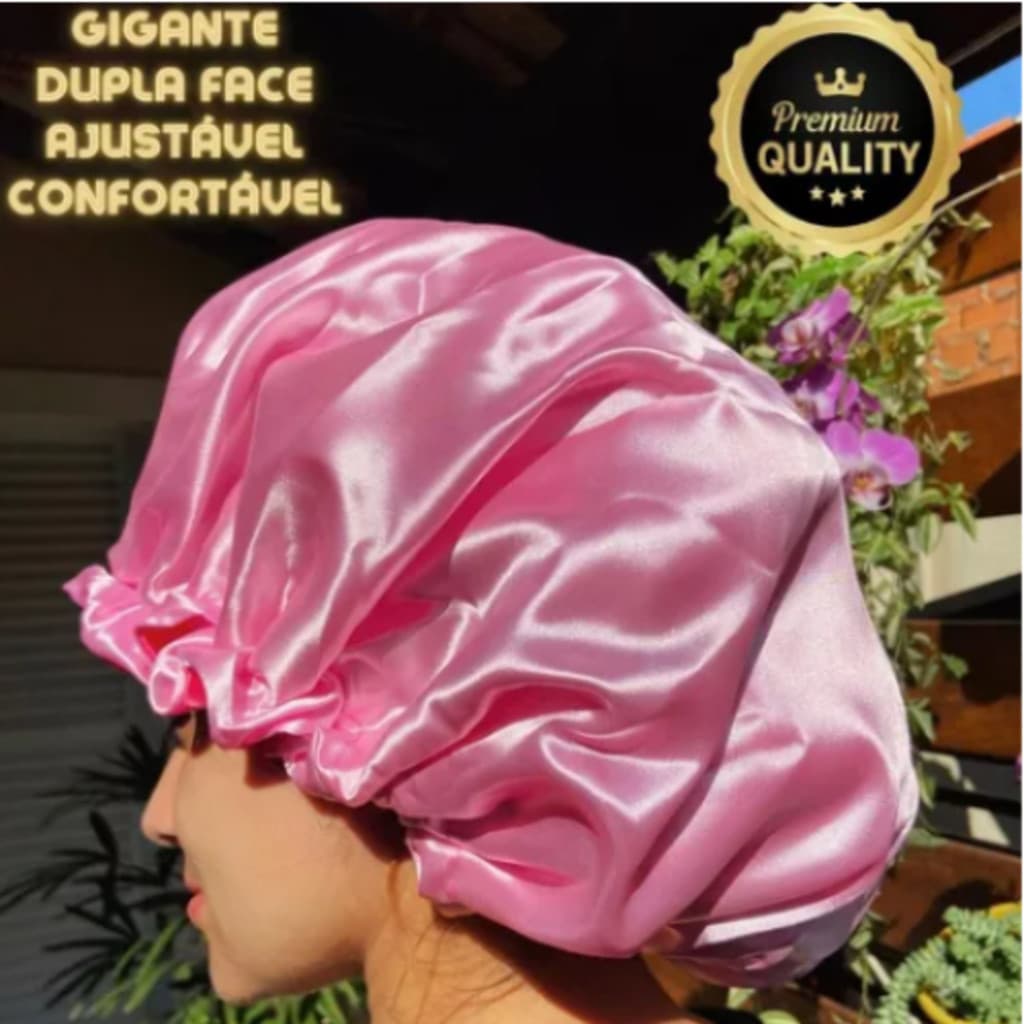 Kit 24 Touca Cetim Atacado Dupla Face Ajustável Confortável Anti-Frizz Para Dormir