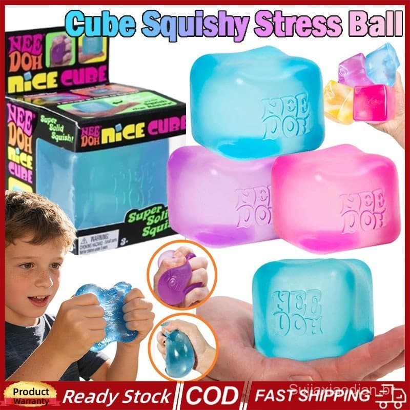 Nice Cube Schylling Bola Anti-stress Macia Brinquedo Fidget Com Brinquedo Macio Super Sólido de Elevação Lenta para Aper